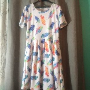 Multicolores feathered find!